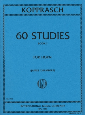 International Music Company - 60 tudes : Volume I - Kopprasch/Chambres - Cor F - Livre