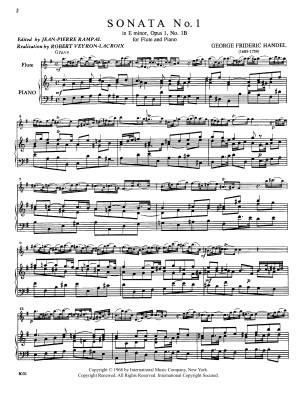 Ten Sonatas Volume I - Handel /Veyron-Lacroix /Rampal - Flute/Piano - Book