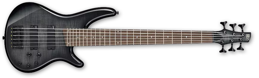 Ibanez SR 6 String Flamed Maple Top, Transparent Grey Burst