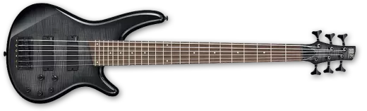 Ibanez SR 6 String Flamed Maple Top, Transparent Grey Burst