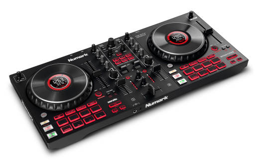 Numark - Mixtrack Platinum FX 4-Deck DJ Controller with Jog Wheel Displays and FX Paddles