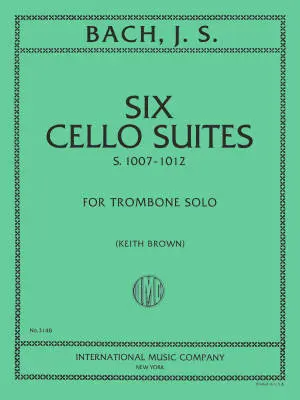 International Music Company - Six Cello Suites - Bach/Brown - Trombone/Tuba - Book