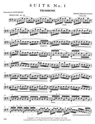 Six Cello Suites - Bach/Brown - Trombone/Tuba - Book