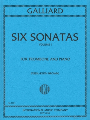 International Music Company - Six Sonatas: Volume I - Galliard/Brown - Trombone/Piano - Book