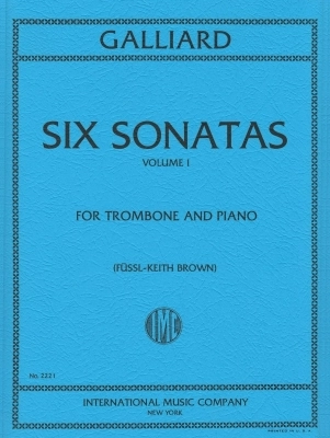 International Music Company - Six Sonatas: Volume I - Galliard/Brown - Trombone/Piano - Book