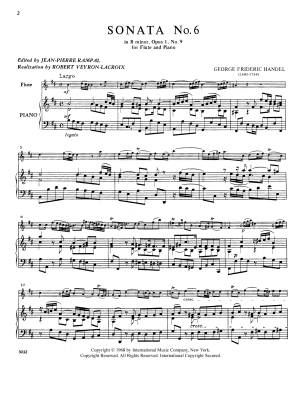Ten Sonatas Volume II - Handel /Veyron-Lacroix /Rampal - Flute/Piano - Book