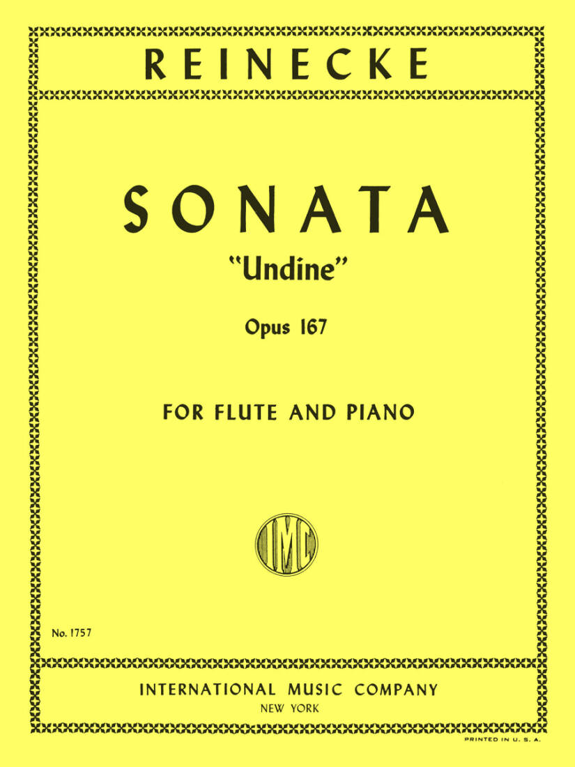 Sonata \'\'Undine,\'\' Opus 167 - Reinecke - Flute/Piano - Sheet Music