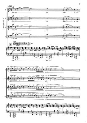 Ring Out, Wild Bells (The Passing of the Year, movement 7) - Tennyson/Dove - SATB/SATB