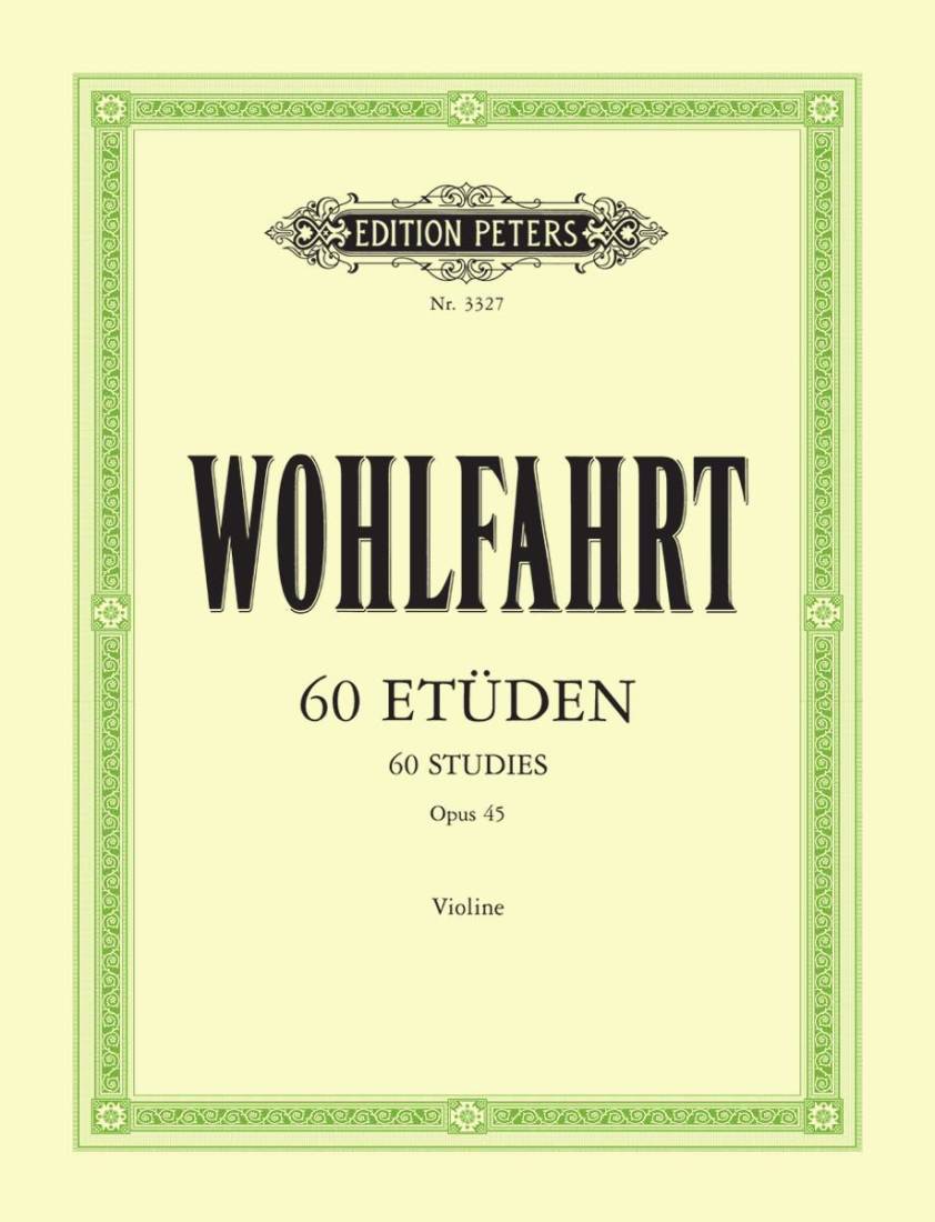60 Studies Op. 45 - Wohlfahrt/Sitt - Violin - Book