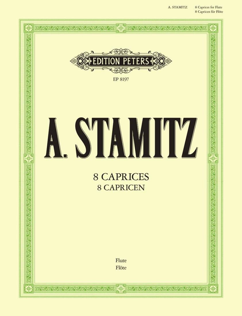 8 Caprices - Stamitz/Lebermann - Flute - Book