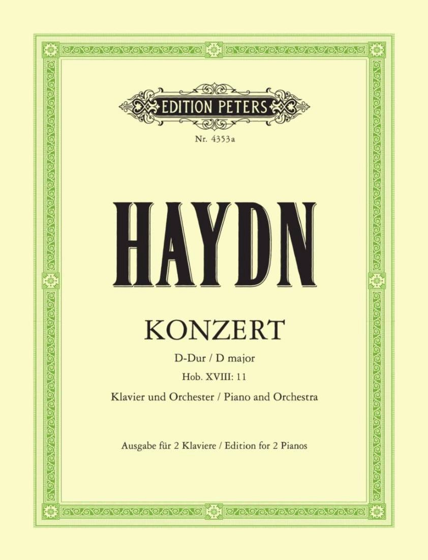 Piano Concerto in D Hob. XVIII:11 (Edition for 2 Pianos) - Haydn/Hinze-Reinhold - 2 Pianos, 4 Hands - Book