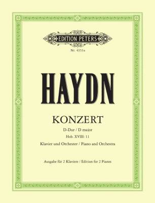 C.F. Peters Corporation - Piano Concerto in D Hob. XVIII:11 (Edition for 2 Pianos) - Haydn/Hinze-Reinhold - 2 Pianos, 4 Hands - Book