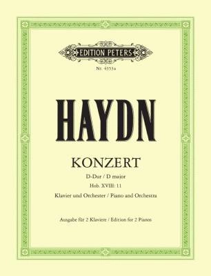 C.F. Peters Corporation - Piano Concerto in D Hob. XVIII:11 (Edition for 2 Pianos) - Haydn/Hinze-Reinhold - 2 Pianos, 4 Hands - Book