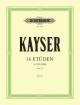 C.F. Peters Corporation - 36 Elementary and Progressive Studies Op. 20 - Kayser\/Sitt - Violin - Book