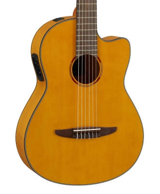 NCX1FM Solid Spruce/Flame Maple Acoustic-Electric Classical Guitar