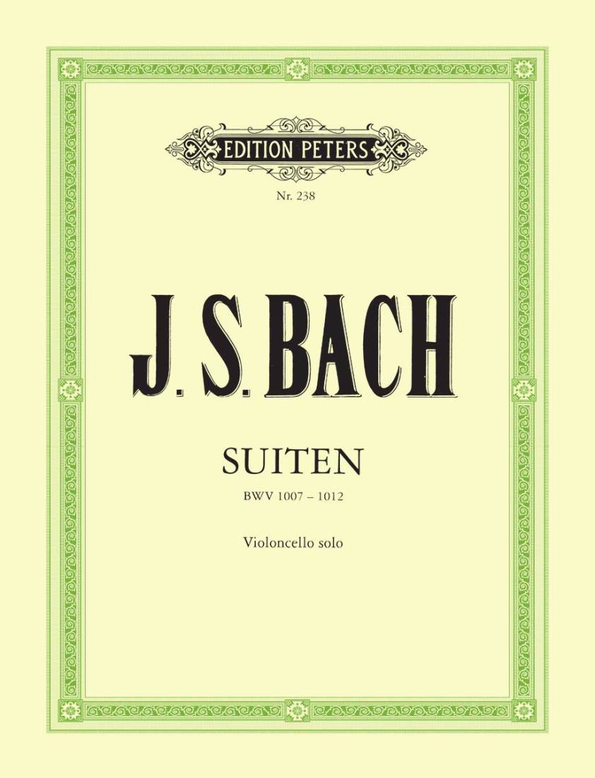 6 Solo Suites BWV 1007-1012 - Bach/Becker - Cello - Book