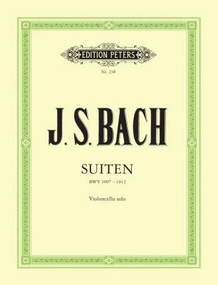 C.F. Peters Corporation - 6 Solo Suites BWV 1007-1012 - Bach/Becker - Cello - Book