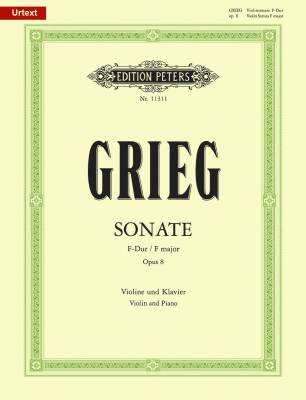 C.F. Peters Corporation - Sonata No. 1 in F Major Op. 8 - Grieg/Benestad - Violin/Piano - Sheet Music