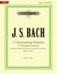 C.F. Peters Corporation - 15 Three-part Sinfonias BWV 787-801 - Bach\/Bartels - Piano - Book