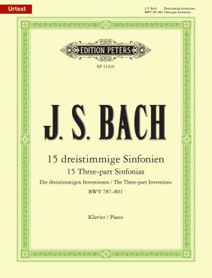 15 Three-part Sinfonias BWV 787-801 - Bach/Bartels - Piano - Book