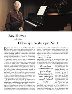 Arabesque No. 1 (more than the score...) - Debussy/Howat - Piano - Book