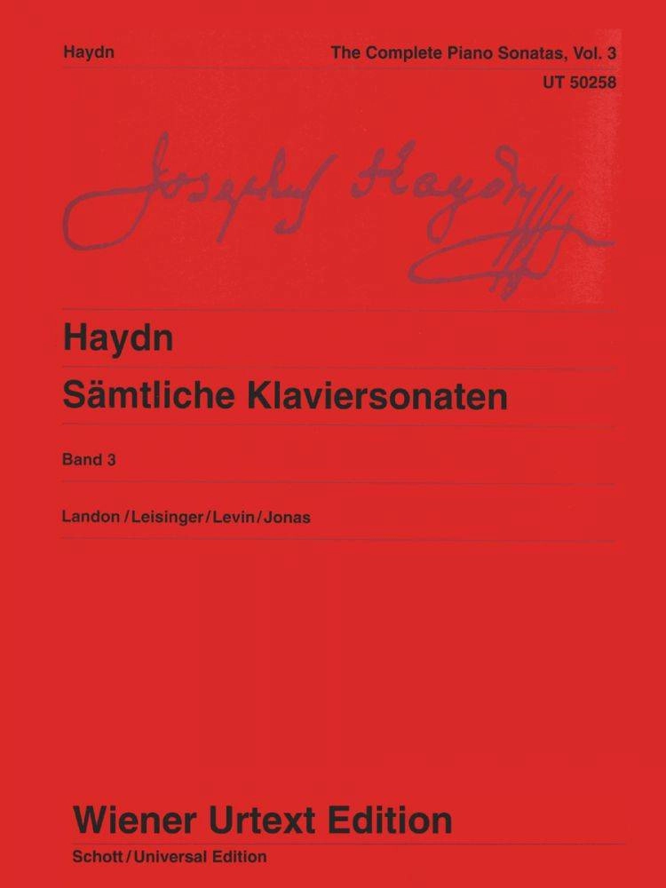 Complete Piano Sonatas Vol.3 - Haydn - Piano - Book