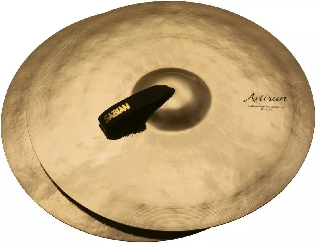 Artisan Traditional Symphonic Medium Light Cymbals (Pair), Brilliant Finish - 20\'\'