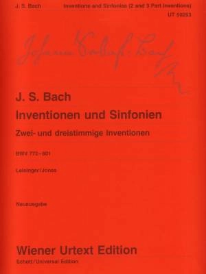 Wiener Urtext Edition - Inventionen and Sinfonien, BWV 772-801 - Bach - Piano - Book