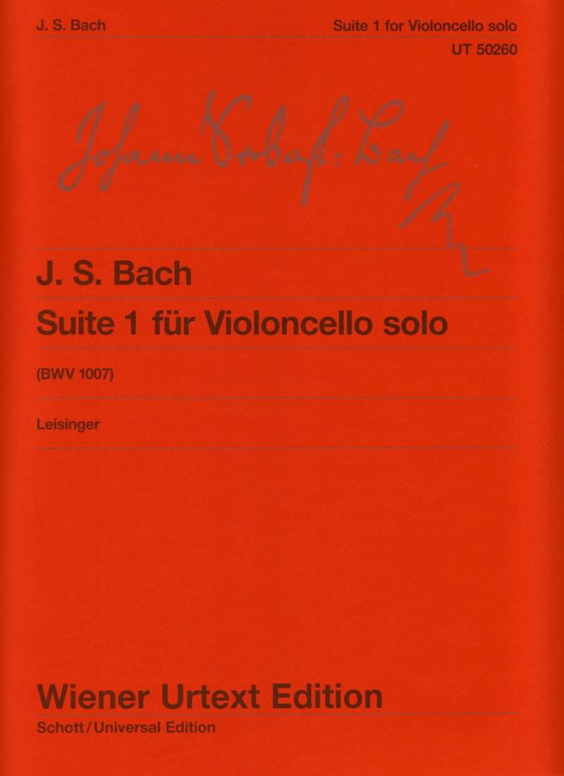 Suite No. 1 in G major, BWV 1007 - Bach - Cello - Sheet Music