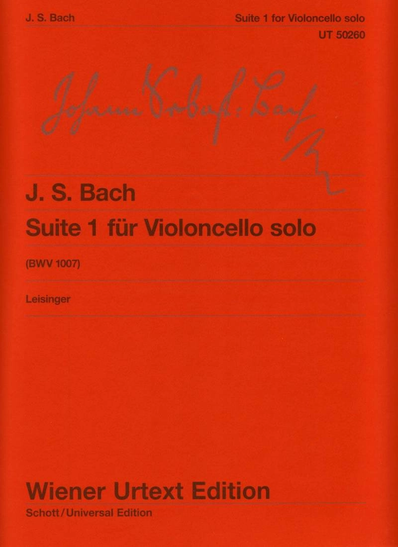 Suite No. 1 in G major, BWV 1007 - Bach - Cello - Sheet Music