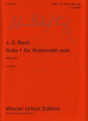 Wiener Urtext Edition - Suite No. 1 in G major, BWV 1007 - Bach - Cello - Sheet Music