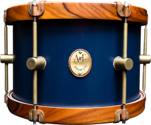 A&F Drum Co. - Club Series Maple Tom Tom with Rosewood Hoops, 9x13 - Chandler Blue