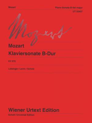 Wiener Urtext Edition - Piano Sonata In B Flat Major, KV570 - Mozart/Leisinger - Piano - Sheet Music