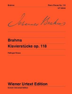 Piano Pieces Op. 118 - Brahms - Piano - Book