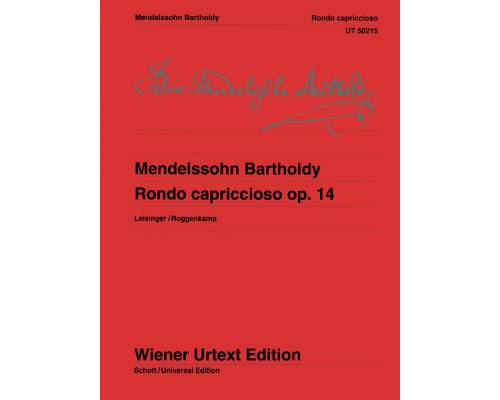 Wiener Urtext Edition - Rondo Capriccioso, Op.14 - Mendelssohn/Leisinger  - Piano - Book