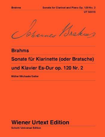 Sonata for Clarinet (or Viola) and piano in E flat major, Op. 120,2 - Brahms - Sheet Music