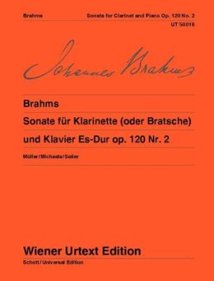 Wiener Urtext Edition - Sonata for Clarinet (or Viola) and piano in E flat major, Op. 120,2 - Brahms - Sheet Music