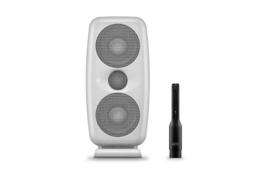 IK Multimedia - iLoud MTM High-resolution DSP Compact Studio Monitor w/ARC Measurement Mic - White (single)