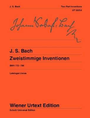 Wiener Urtext Edition - Two-Part Inventions, BWV 772-786 - Bach/Leisinger - Piano - Book