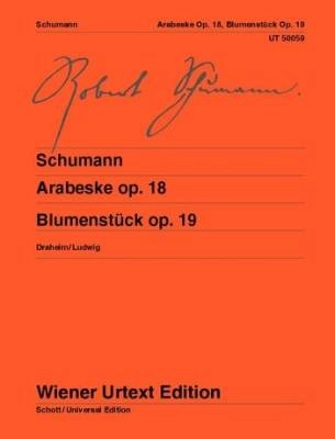 Wiener Urtext Edition - Arabeske Op. 18, Blumenstuck Op. 19 - Schumann/Draheim  - Piano - Book