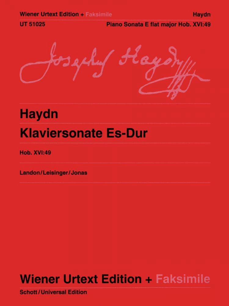 Piano Sonata In Eb Major, Hob. XVI:49 - Haydn/Leisinger/Landon - Piano - Sheet Music