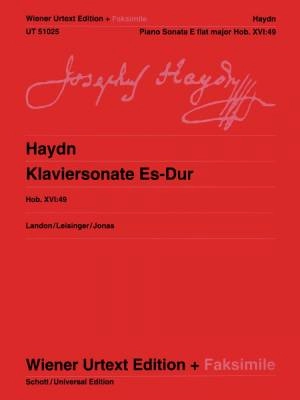 Wiener Urtext Edition - Piano Sonata In Eb Major,  Hob. XVI:49 - Haydn/Leisinger/Landon - Piano - Sheet Music