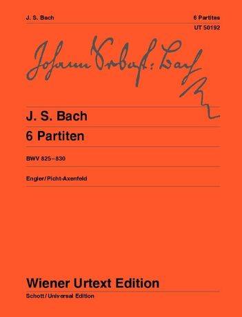 6 Partitas, BWV 825-830 - Bach/Engler - Piano - Book