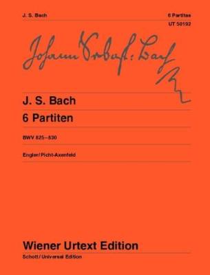 Wiener Urtext Edition - 6 Partitas, BWV 825-830 - Bach/Engler - Piano - Book