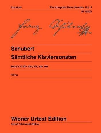 Complete Piano Sonatas, Vol 3 - Schubert/Tirimo - Piano - Book