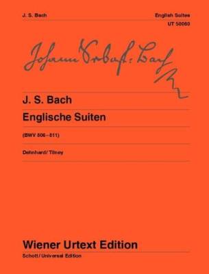 Wiener Urtext Edition - English Suites, BWV 806-811 - Bach/Dehnhard/Tilney - Piano - Book