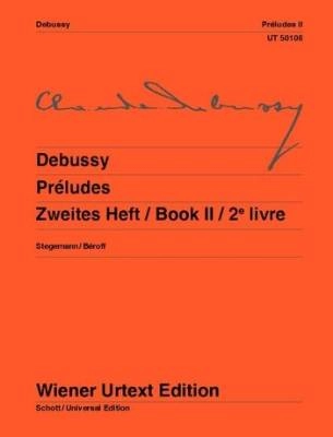 Wiener Urtext Edition - Preludes, Book II - Debussy/Stegemann - Piano - Book