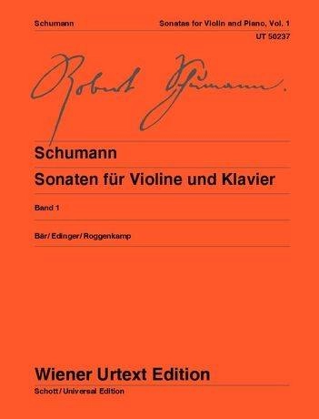 Sonatas for Violin and Piano, Vol 1 - Schumann/Bar - Violin/Piano - Book