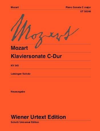 Piano Sonata C Major (Sonata Facile), K 545  - Mozart/Leisinger - Piano - Sheet Music