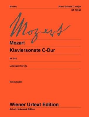 Wiener Urtext Edition - Piano Sonata C Major (Sonata Facile), K 545  - Mozart/Leisinger - Piano - Sheet Music